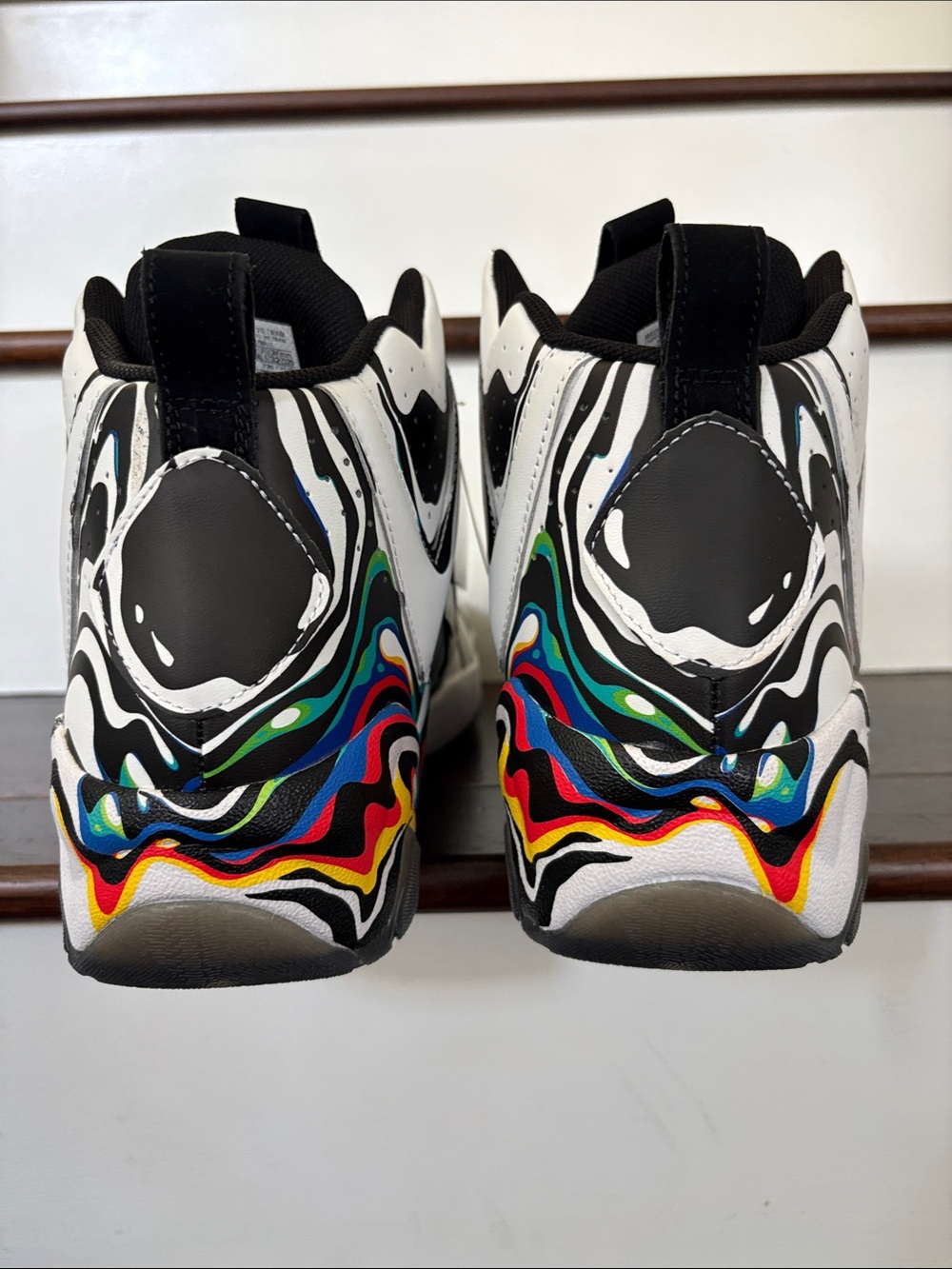 Reebok White Multicolor Athletic Shoes Kamikaze 2’s Peace Day colorway - Picture 11 of 12